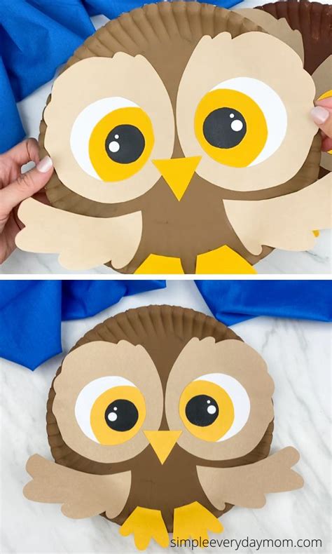 Paper Plate Owl Craft For Kids Free Template Artofit