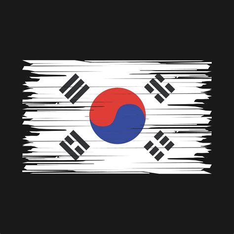 South Korea Flag Brush 21484356 Vector Art At Vecteezy