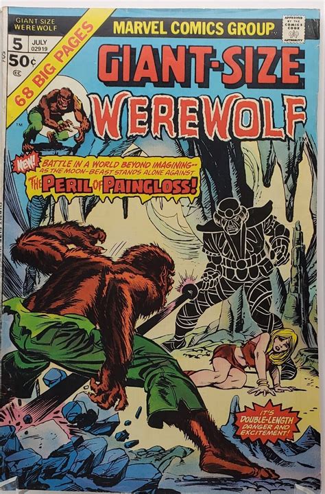 Giant Size Werewolf By Night 5 Gil Kane Cover Art Doug Moench Story