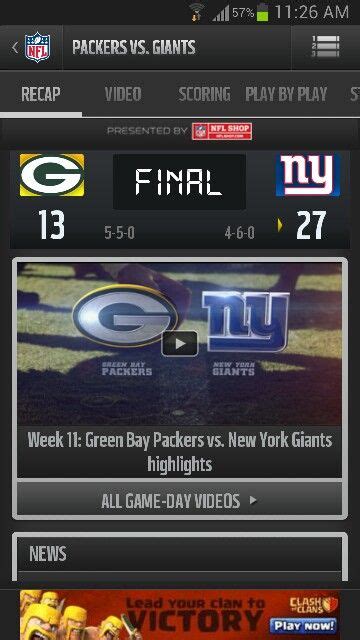 #NYGIANTS - Giants-Packers Final Score: 27-13 victory is New York's Giants 4th straight #NYG ...