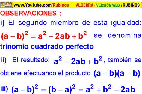 Binomio Suma Al Cuadrado Ejemplos Y Ejercicios Resueltos De Productos