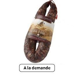 Saucisse sèche de foie André Cazaux Intermarché