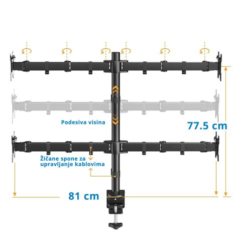 Nosac Za Cetiri Monitora Fantech