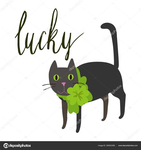 Lucky Hand Written Brush Lettering Happy Patricks Day Celebration