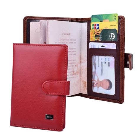 Funda Protectora Para Pasaporte Para Hombre Y Mujer Cartera De Cuero