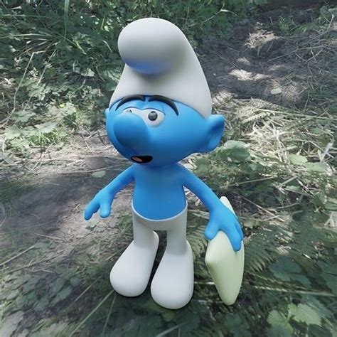 3D model Lazy Smurf VR / AR / low-poly | CGTrader