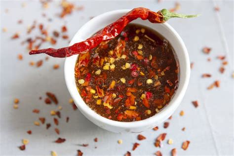 Spicy Or Hot Chilli Honey In The Bowl With Dry Chilli Pepper Stock Photo Image Of Pepper