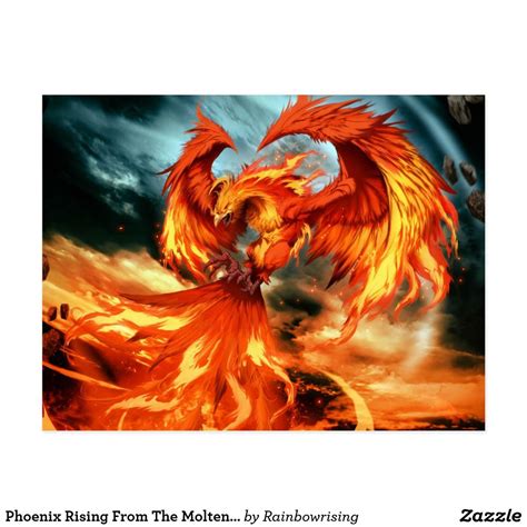 Phoenix Rising From The Molten Flames Phoenix Wallpaper Phoenix