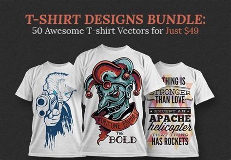 Awesome T Shirt Vectors Extended License Inkydeals