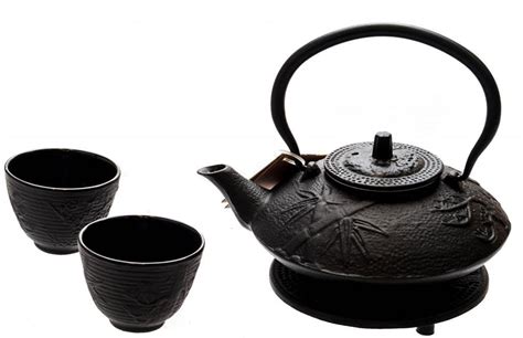 Teapots Coffee Servers Serveware 6 Piece Japanese Cast Iron Pot Tea