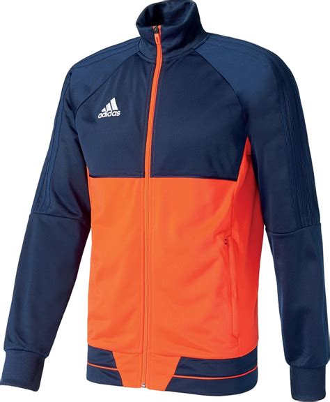 Adidas Tiro17 Trainingsjas Maat L Mannen Blauw Oranje Bol