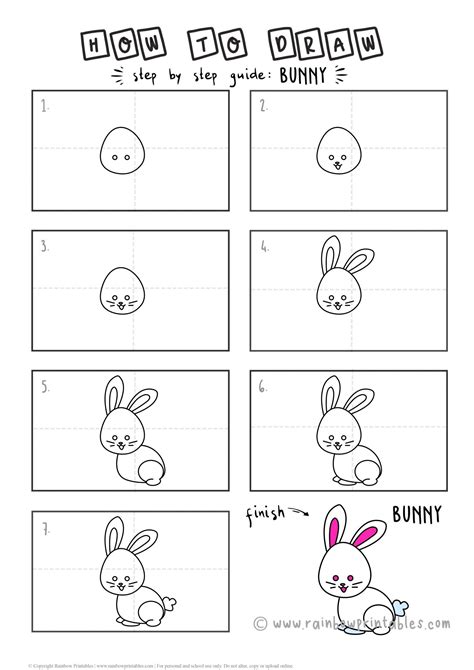 How To Draw A Bunny Easy Step By Step