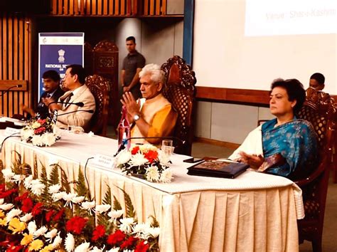 Jammu And Kashmir Lt Governor Manoj Sinha During A National Seminar