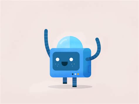 Bity The Party Robot Robot Cartoon Robot Illustration Robot Cute