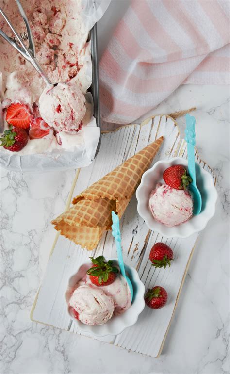 Easy Eggless Strawberry Ice Cream Without An Ice Cream Maker