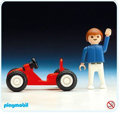 Playmobil Set Boy On Go Cart Klickypedia