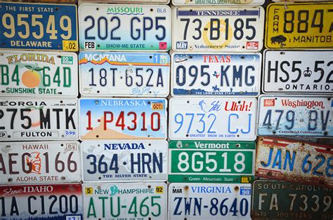 Discover the Unique Designs & Colors of 50 State License Plates