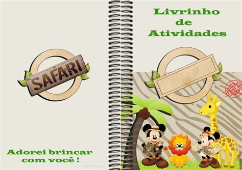 Kit Personalizados Tema Safari Do Mickey E Da Minnie Para Imprimir