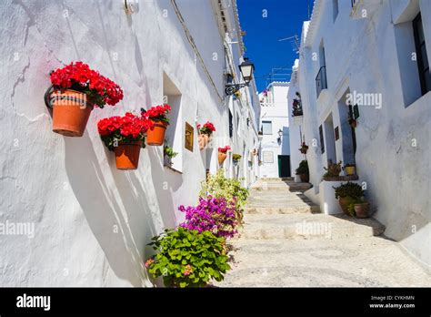 Old Town White Village Frigiliana Moorish Hi Res Stock Photography And