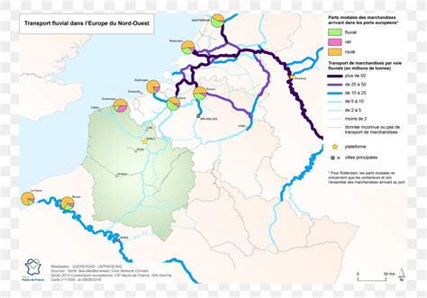 Inland Navigation Map Port Of Calais Transport Png X Px