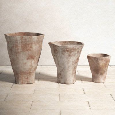 Birch Lane Dwyer 3 Piece Terracotta Pot Planter Set Wayfair