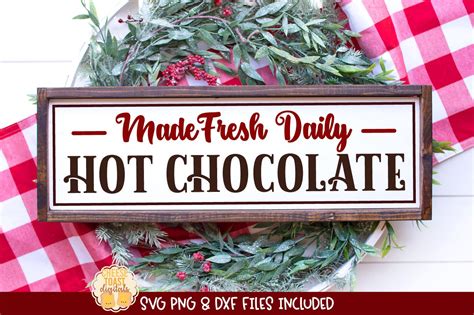 Hot Chocolate Sign SVG Bundle Hot Cocoa Bar Farmhouse Design Etsy