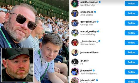 Wayne Rooney S Son Kai Starts Following Several Birmingham City Players