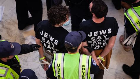 Israel Hamas War Demonstrators Arrested At Us Capitol Peace Rally