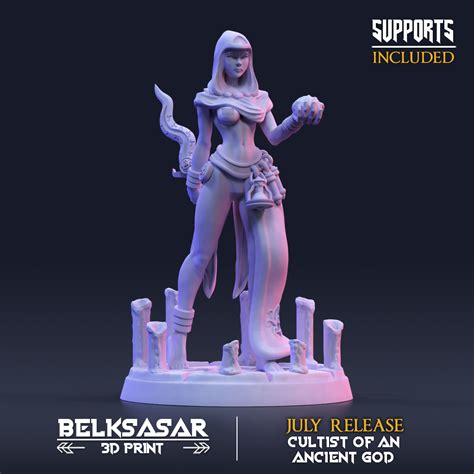 3D File Ancient God Cultists Nude And Normal Set X 8 3D Printer