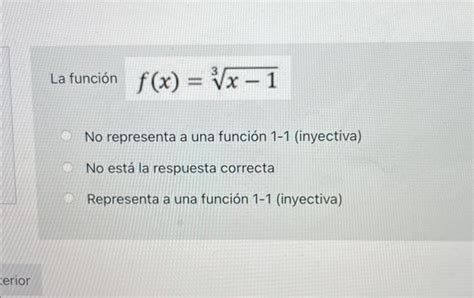 Solved F X X No Representa A Una Funci N Inyectiva Chegg