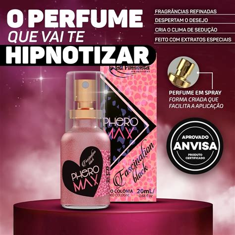 PERFUME AFRODISÍACO PARA ATRAÇÃO FASCINATION BLACK PHERO MAX LA PIMIENTA SEX SHOP Shopee Brasil
