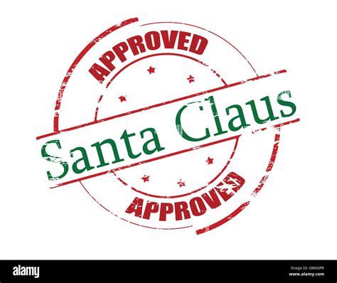 Santa Claus Approved Stock Vector Image Art Alamy