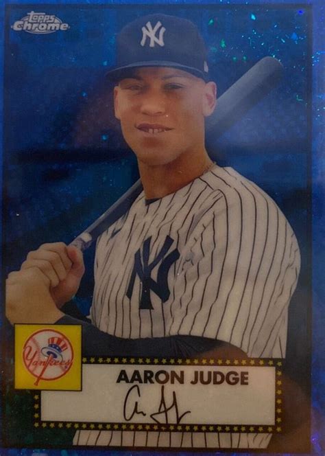 Aaron Judge Topps Chrome Platinum Anniversary Blue Mini