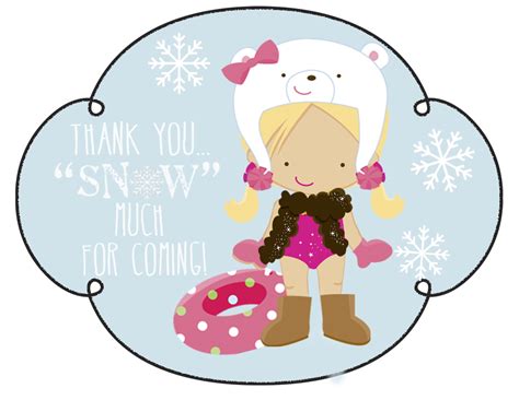 Winter Thank You Clip Art