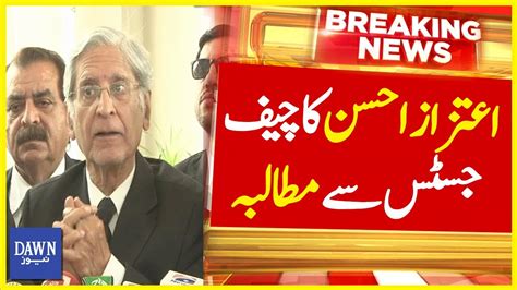 Aitzaz Ahsan Demanded Immediate Action From Chief Justice On Judges