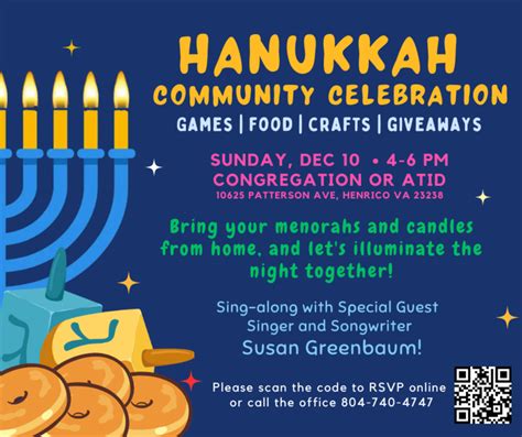 Hanukkah Community Celebration - Event - Congregation Or Atid