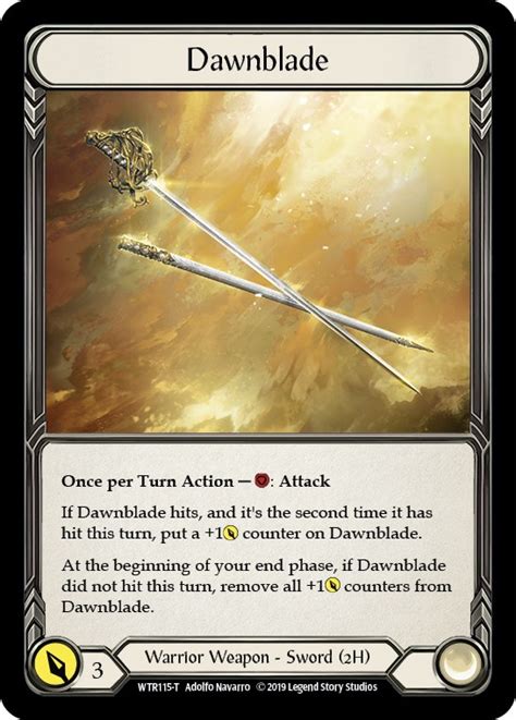 Dawnblade Dorinthea Welcome To Rathe Flesh And Blood Tcg