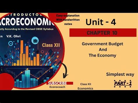 Government Budget And The Economy Chapter 10 CBSE Class 12