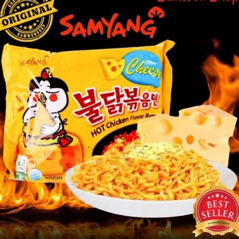 Jual Samyang Hot Chicken Cheese Mie Instant Impor Korea Halal Shopee Indonesia