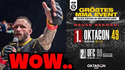 Wtf Oktagon Bricht Ufc Rekord Das Gr Te Mma Event In Deutschland