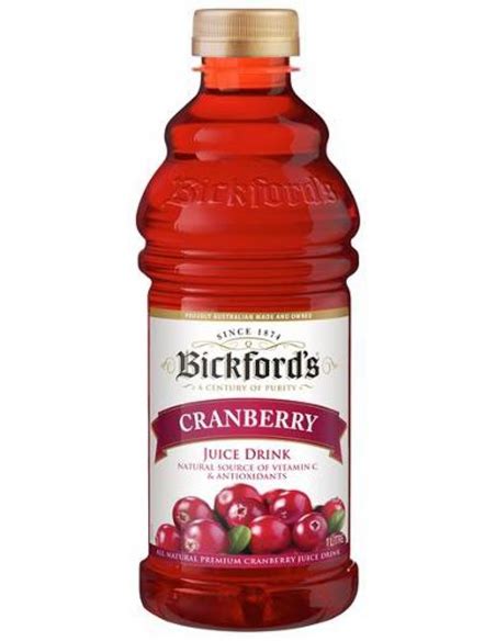 Bickfords Australia Cranberry Juice 1l X 1