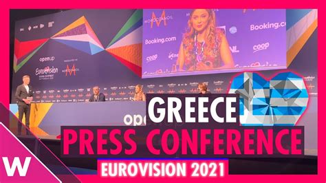 Greece Stefania Semi Final 2 Qualifiers Press Conference At Eurovision