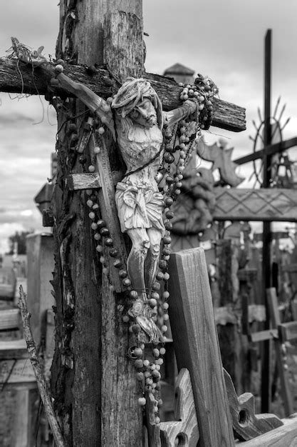 Premium Photo Crucifix At The Hill Of Crosses Lithuania