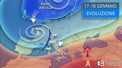 Meteo Nord Italia Pioggia e neve mercoledì freddo da venerdì ma dal