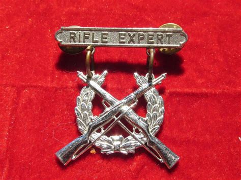 Us Marine Corps Usmc Rifle Expert Badge Pinback Hilborn Hamburger Silver Fill 1982362401