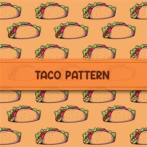 Premium Vector Taco Pattern Template