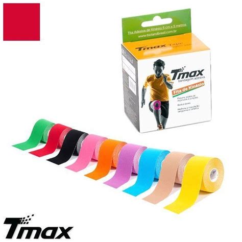 Fita Kinesio Bandagem Adesiva Funcional Profissional Tmax No Shoptime