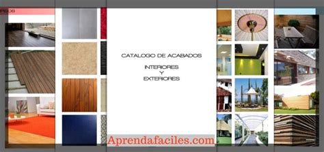 Acabados De Interiores Y Exteriores Catalogo En PDF Aprendafaciles