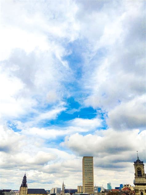 Skyline of Brussels, Belgium Stock Image - Image of business, financial ...