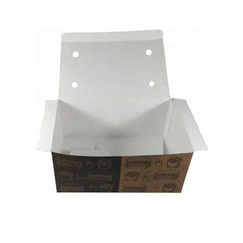 Custom Printed Foldable Kraft Burger Boxes Huacang Packaging Company